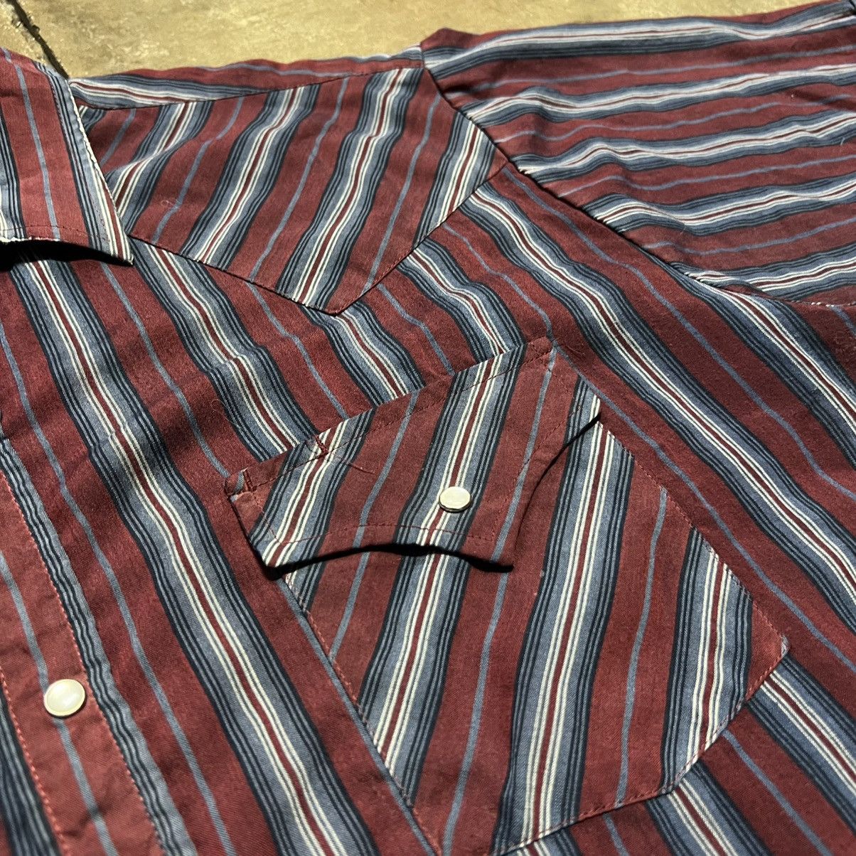 Wrangler Vintage Plains Western Pearl Snap Button Shirt Short Sleeve Size US M / EU 48-50 / 2 - 4 Thumbnail