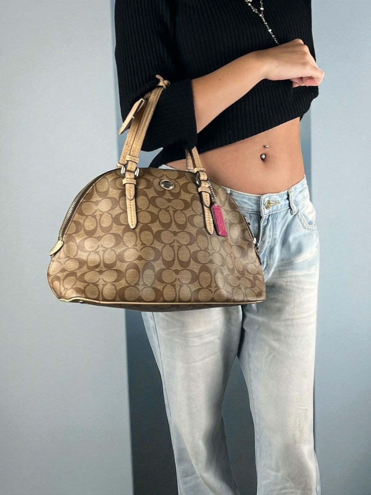 Coach Coach Signature Handtasche Bag Vintage Leder y2k brown Size ONE SIZE - 5 Thumbnail
