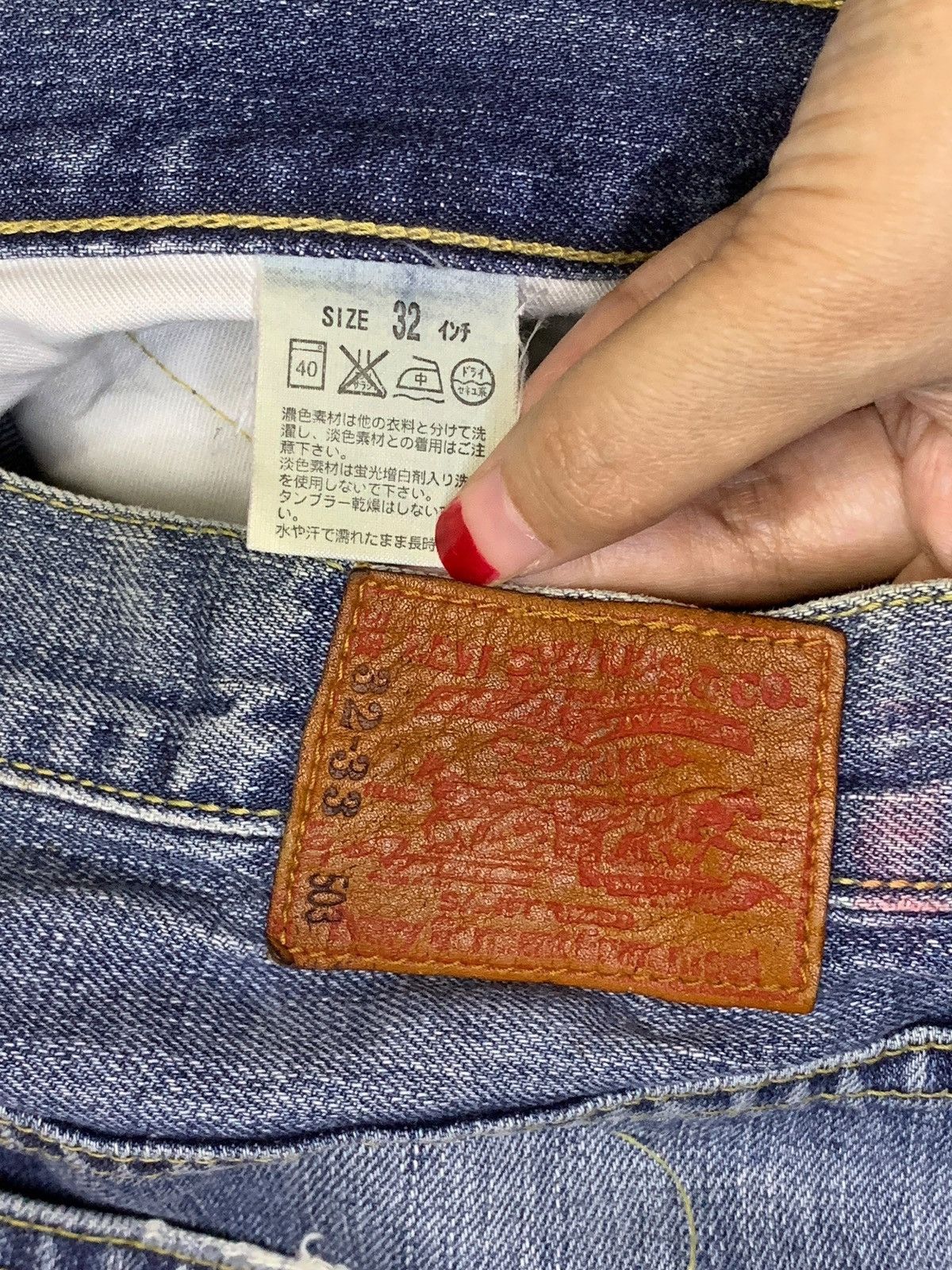 Levi's Vintage 90s Levis 503 Faded Wash Distressed Baggy Jeans Size US 31 - 10 Thumbnail