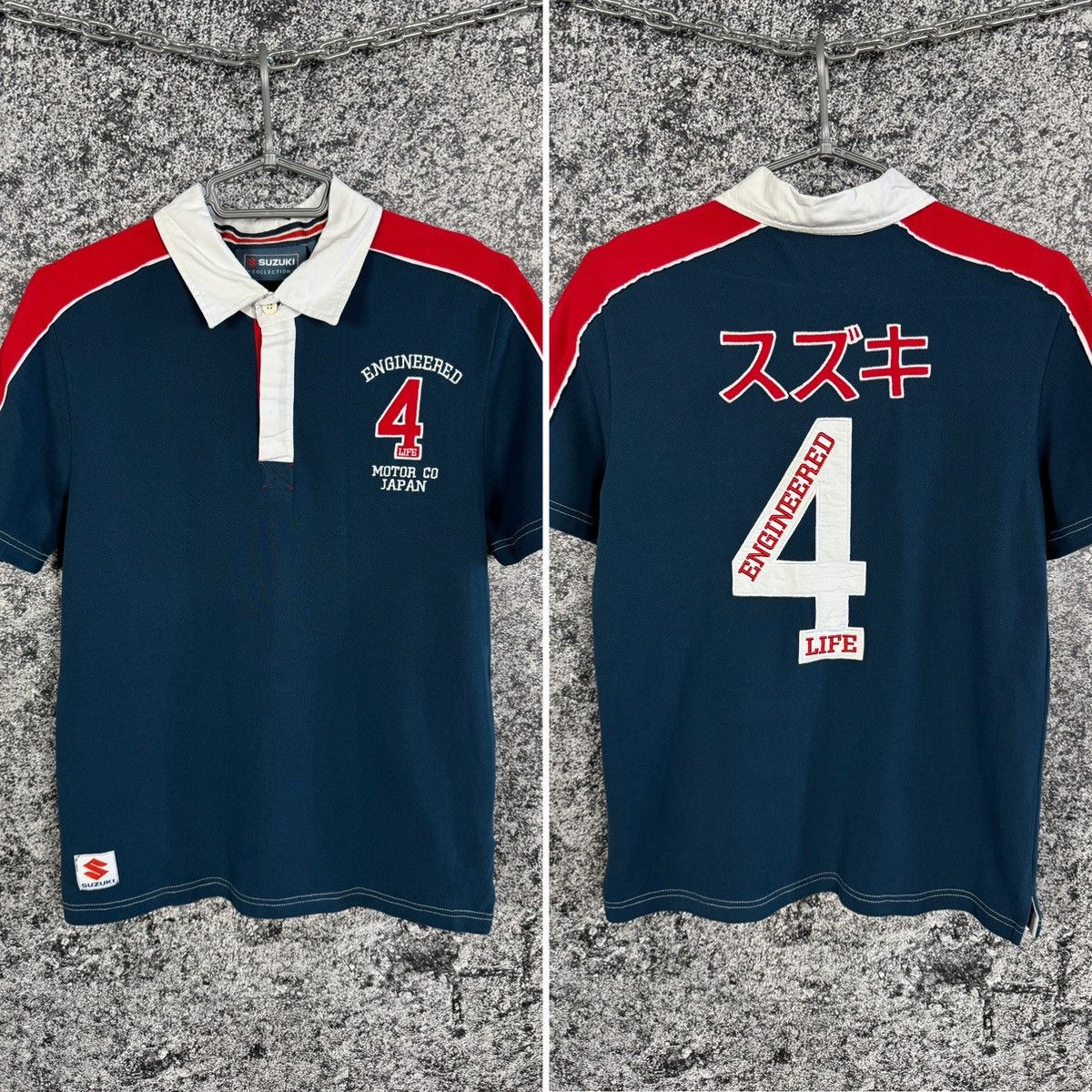 Vintage Suzuki Racing Polo Shirt Motor Co Japan Engineered Size S Size US S / EU 44-46 / 1 - 1 Thumbnail
