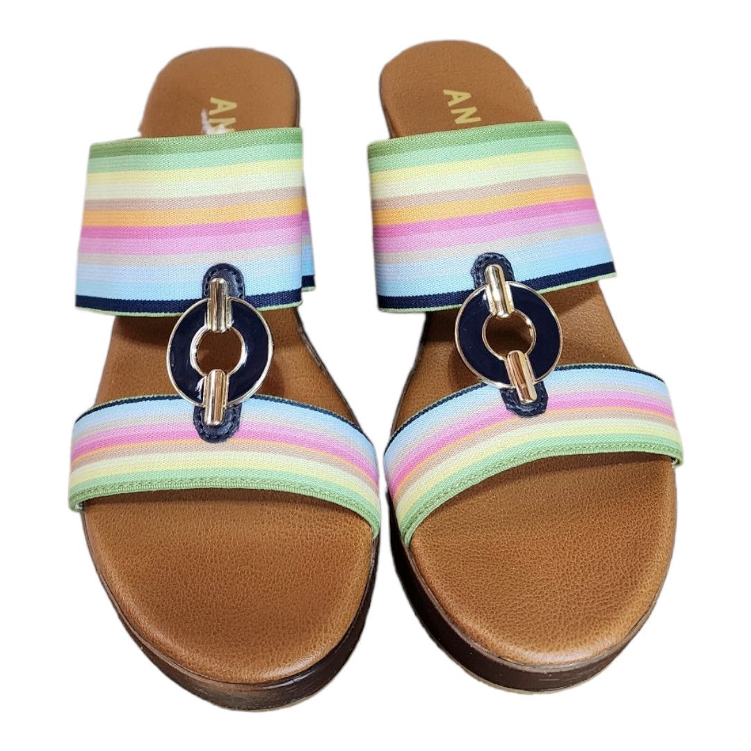 Anne Klein Anne Klein Hayda Striped Wedge Pump Women's Size 6 Size US 6.5 / IT 36.5 - 6 Thumbnail