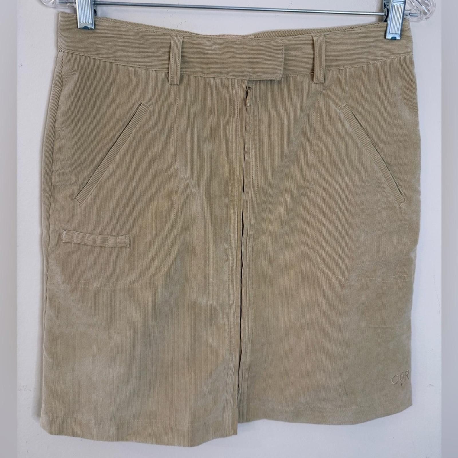 Other Claudia Romanas tan Corduroy mini skirt SZ 2 Size 26" / US 2 / IT 38 - 1 Thumbnail