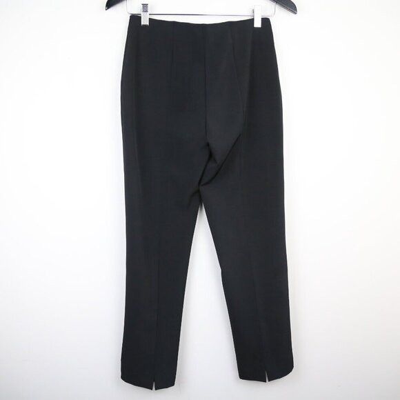 Joseph Ribkoff Joseph Ribkoff Crepe Pleated Front Black Dress Pants Size 2 Size 26" / US 2 / IT 38 - 4 Thumbnail