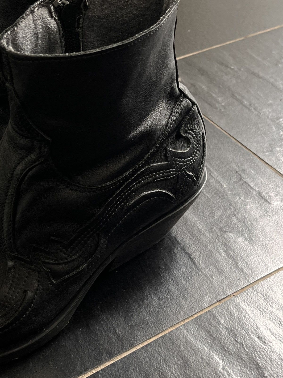 Other Leather Western Boots Vintage Style Cowboy Ankle Boots Size US 8.5 / EU 41-42 - 7 Thumbnail