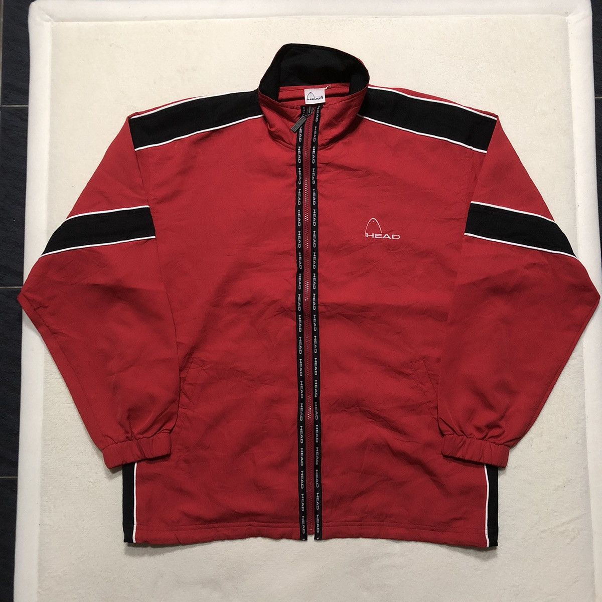 Japanese Brand × Vintage Japanese Brand HEAD Center Tape Windbreaker Size US XL / EU 56 / 4 - 1 Thumbnail