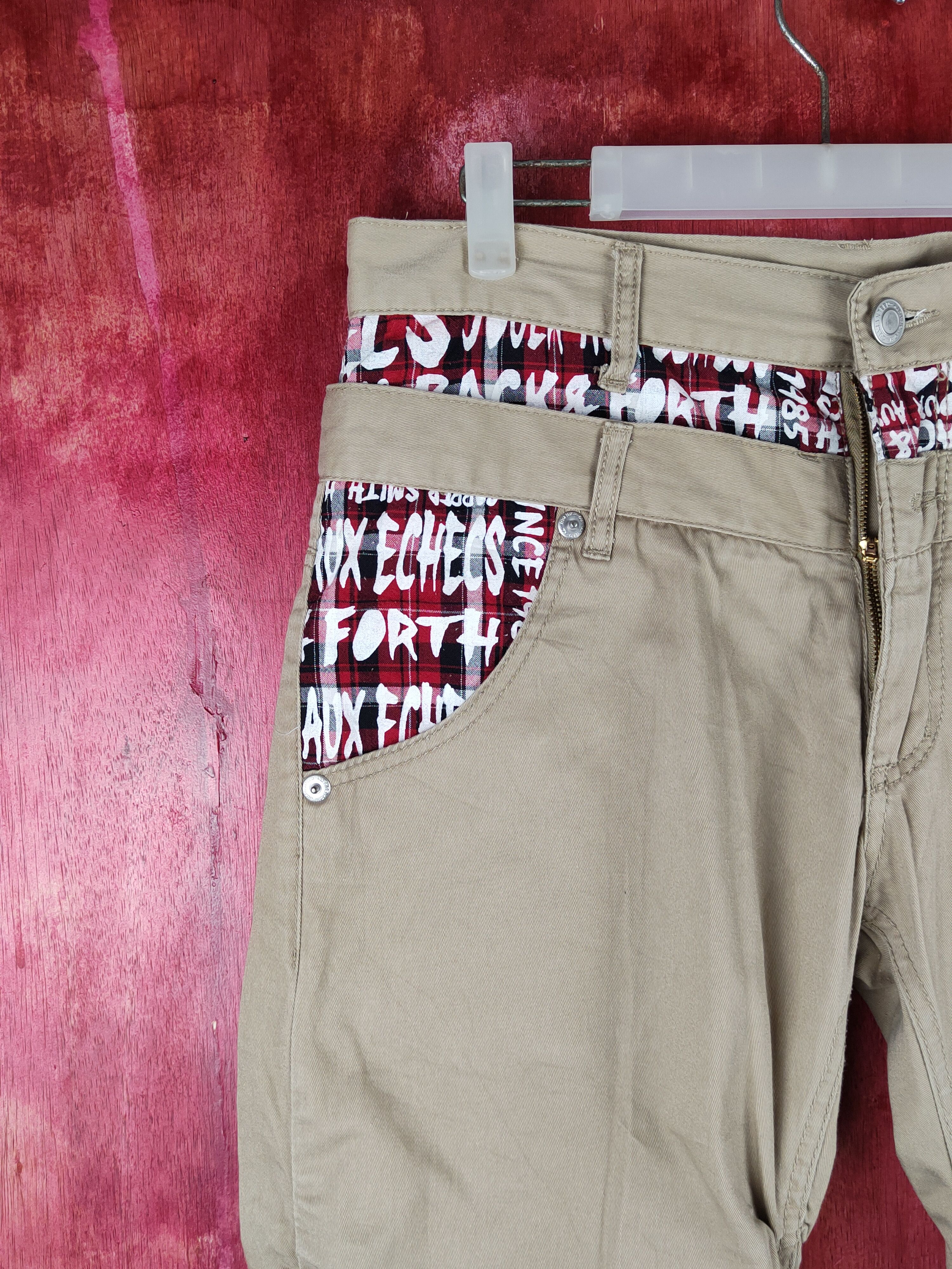 Japanese Brand Japan double waist seditionaries Brown short Pants #S1520 Size 33" - 4 Thumbnail