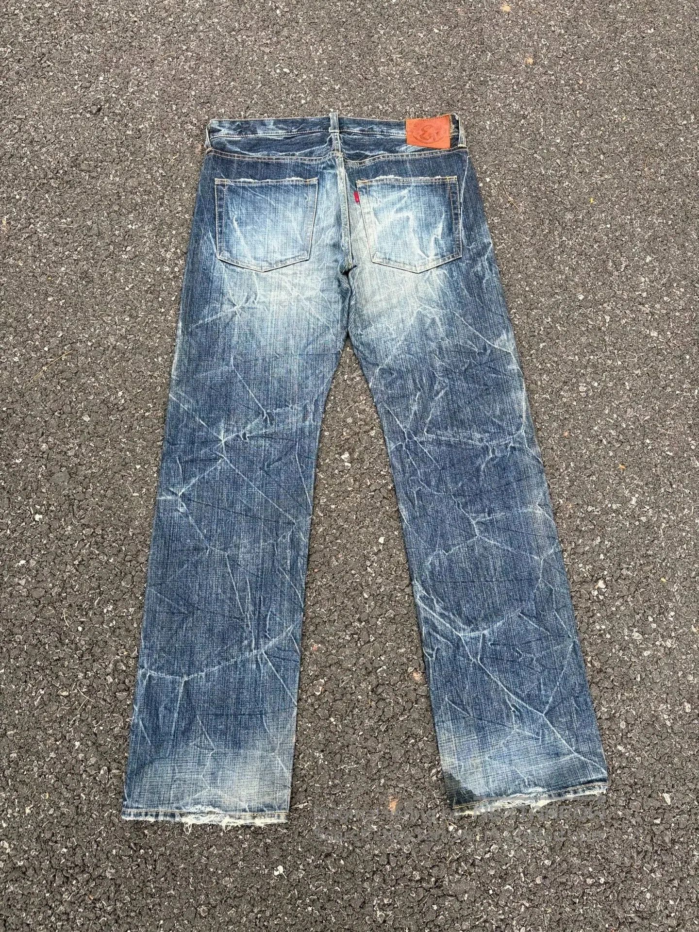 Vintage Vintage ETERNAL 00s Washed Blue Jeans. Size US 35 - 6 Thumbnail