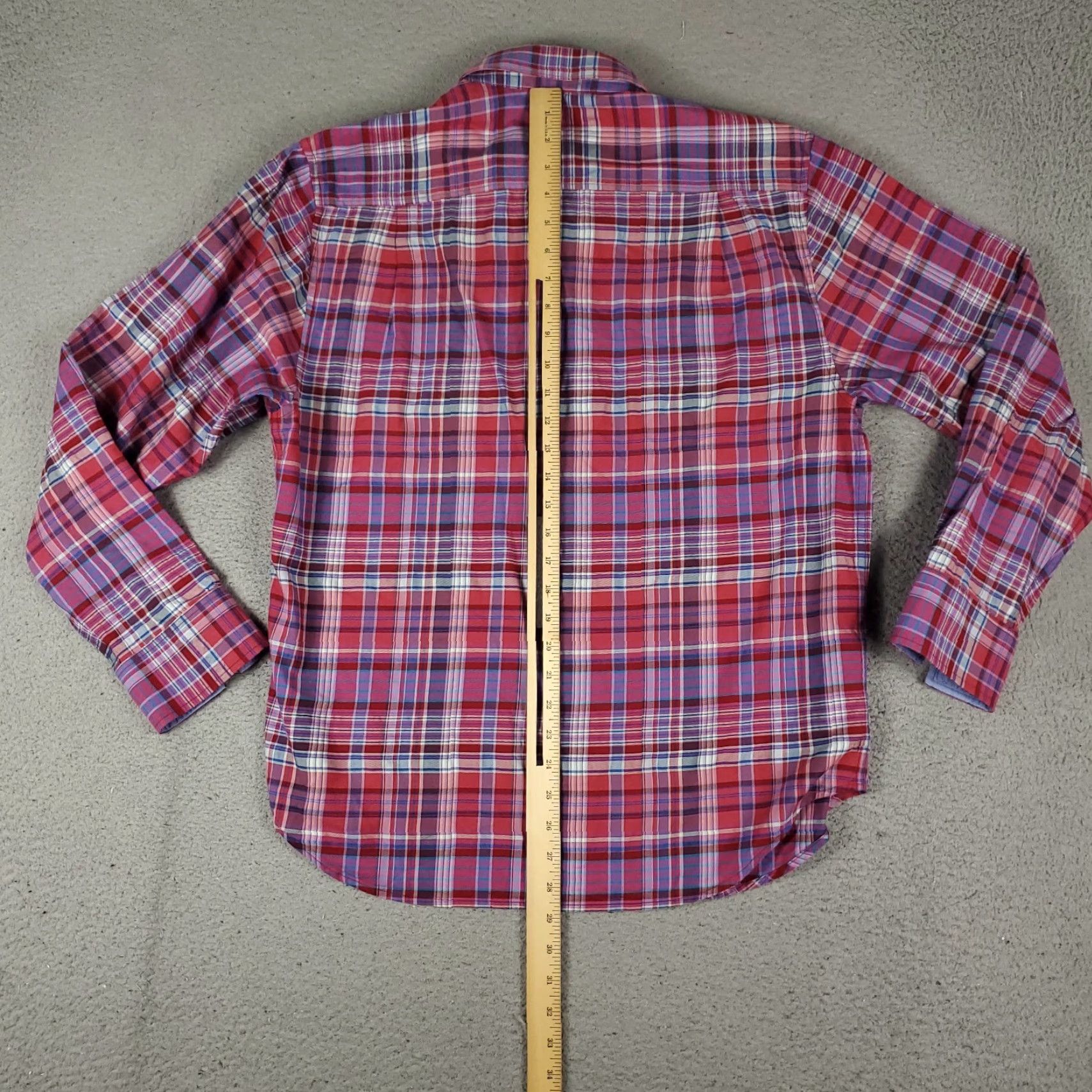 Tommy Bahama Tommy Bahama Button-Up Shirt Mens Medium Red Plaid Silk Cotton Long Sleeve Size US M / EU 48-50 / 2 - 3 Thumbnail
