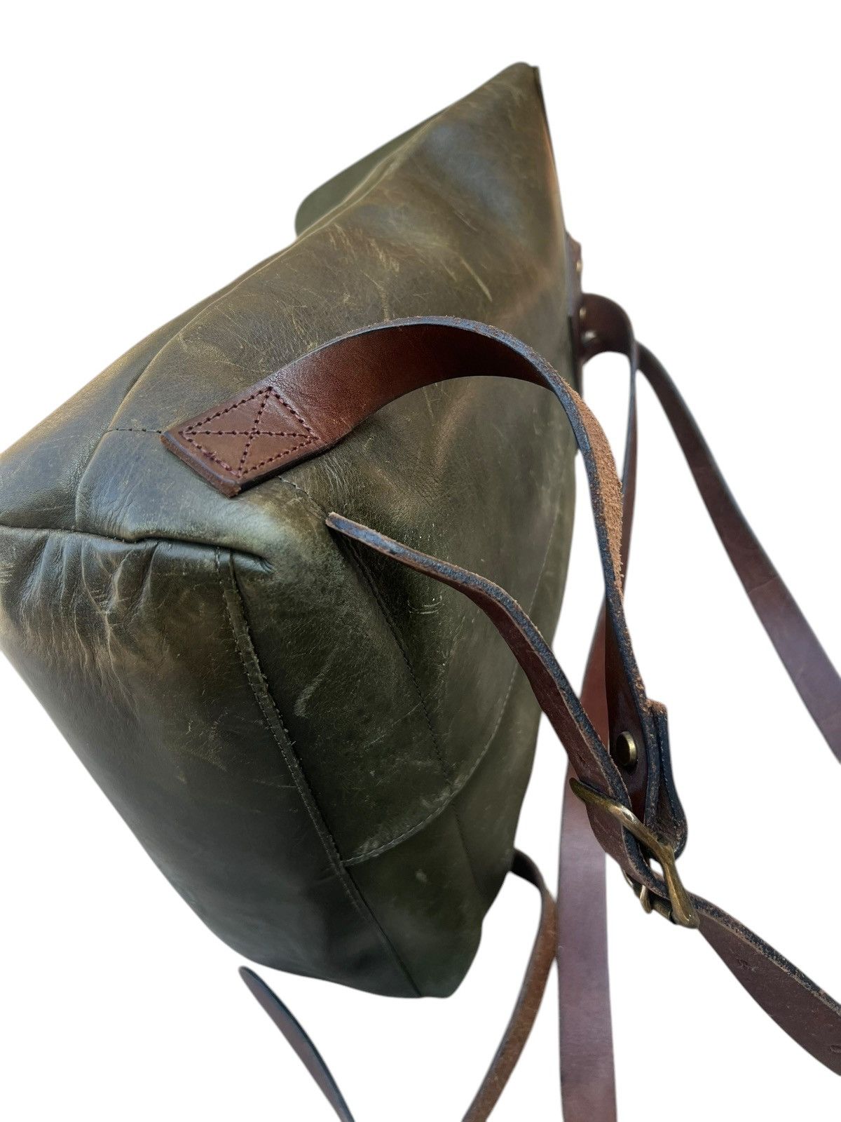 Leather Vintage Unknown Japan Patina Leather Backpack High Quality Size ONE SIZE - 15 Thumbnail