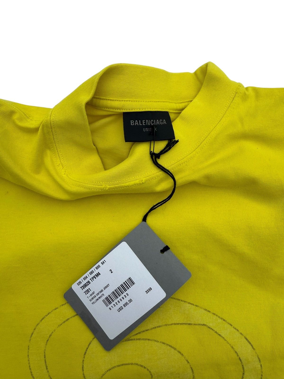 Balenciaga Balenciaga surfer yellow t shirt Size US XL / EU 56 / 4 - 9 Thumbnail
