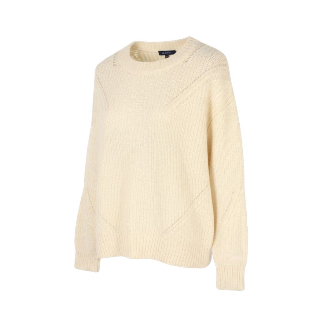 Gant MOHAIR C-NECK XL Cream Wool Blend Jumper 87229 Size XL / US 12-14 / IT 48-50 - 1 Thumbnail