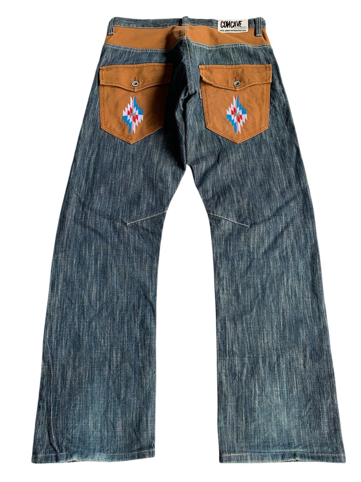 Kapital Concave Attempt Navajo Hippies Style Japanese Denim🌈🎌 Size US 32 / EU 48 - 2 Thumbnail