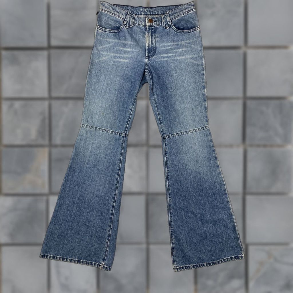 Ralph Lauren Ralph Lauren Jeans Womens 4 Knee Seam Flare Horseshoe Belt Loop Vintage Denim RL Jeans Size 27" / US 4 / IT 40 - 1 Thumbnail