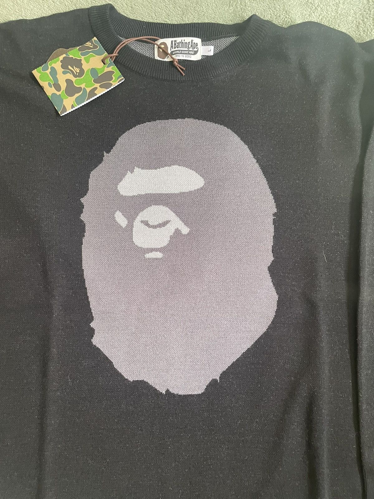 Bape Ape Head Knit Sweater Size US L / EU 52-54 / 3 - 3 Thumbnail