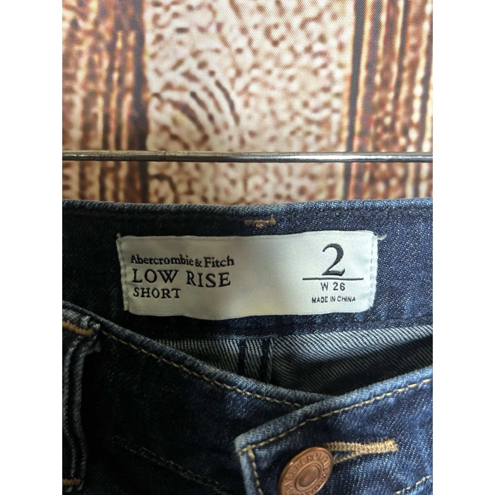 Abercrombie & Fitch Abercrombie & Fitch Womens Blue Denim Low Rise Short Size 2 Size 26" / US 2 / IT 38 - 3 Thumbnail