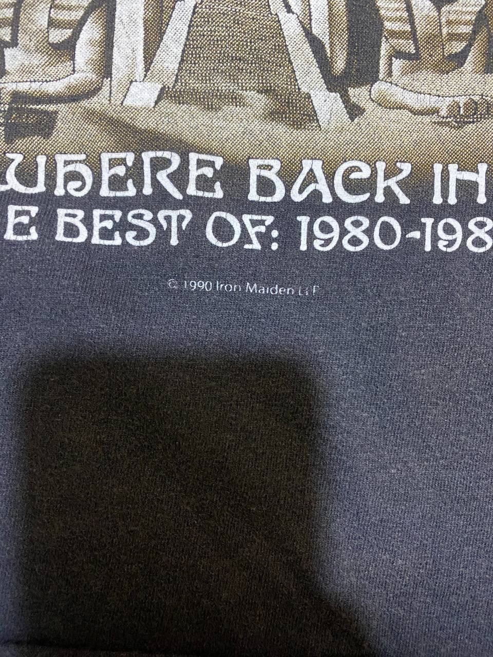 Band Tees Vintage Iron Maiden Somewhere Back In Time Size US M / EU 48-50 / 2 - 3 Thumbnail
