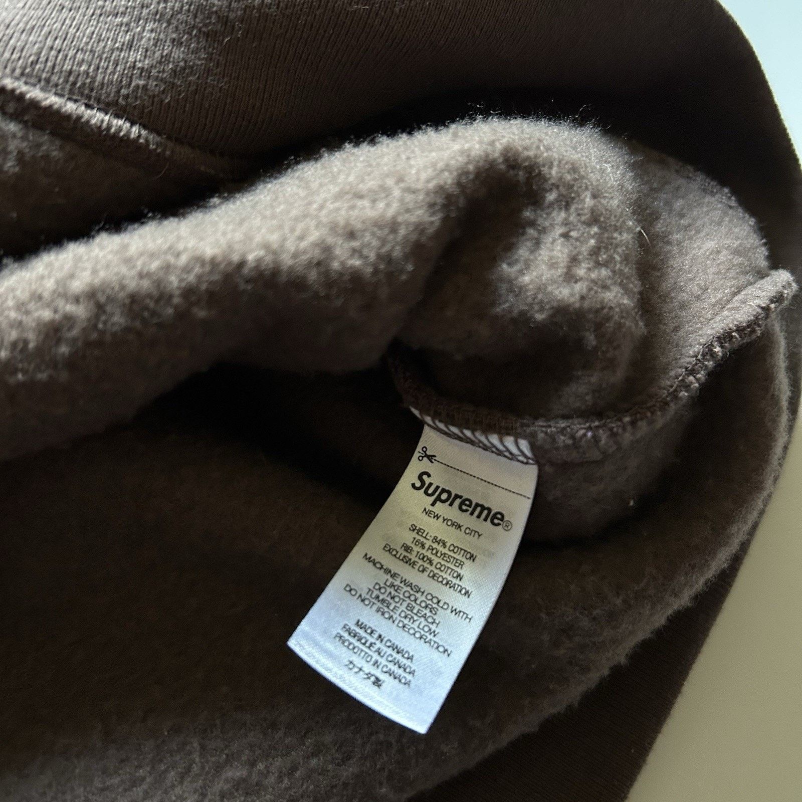 Rare × Supreme Supreme Box Logo Bogo Crewneck Sweatshirt FW22 Brown Medium Size US M / EU 48-50 / 2 - 7 Thumbnail
