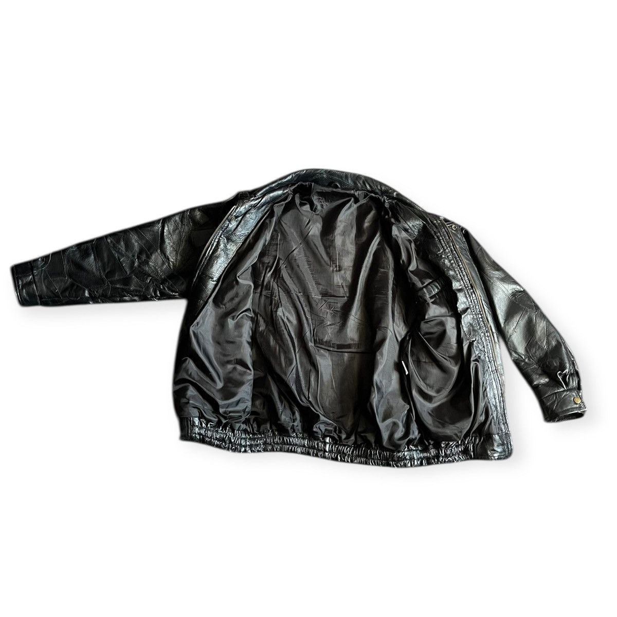 Vintage Vintage Patchwork Leather Bomber Veteran Patch Jacket Size US L / EU 52-54 / 3 - 5 Thumbnail