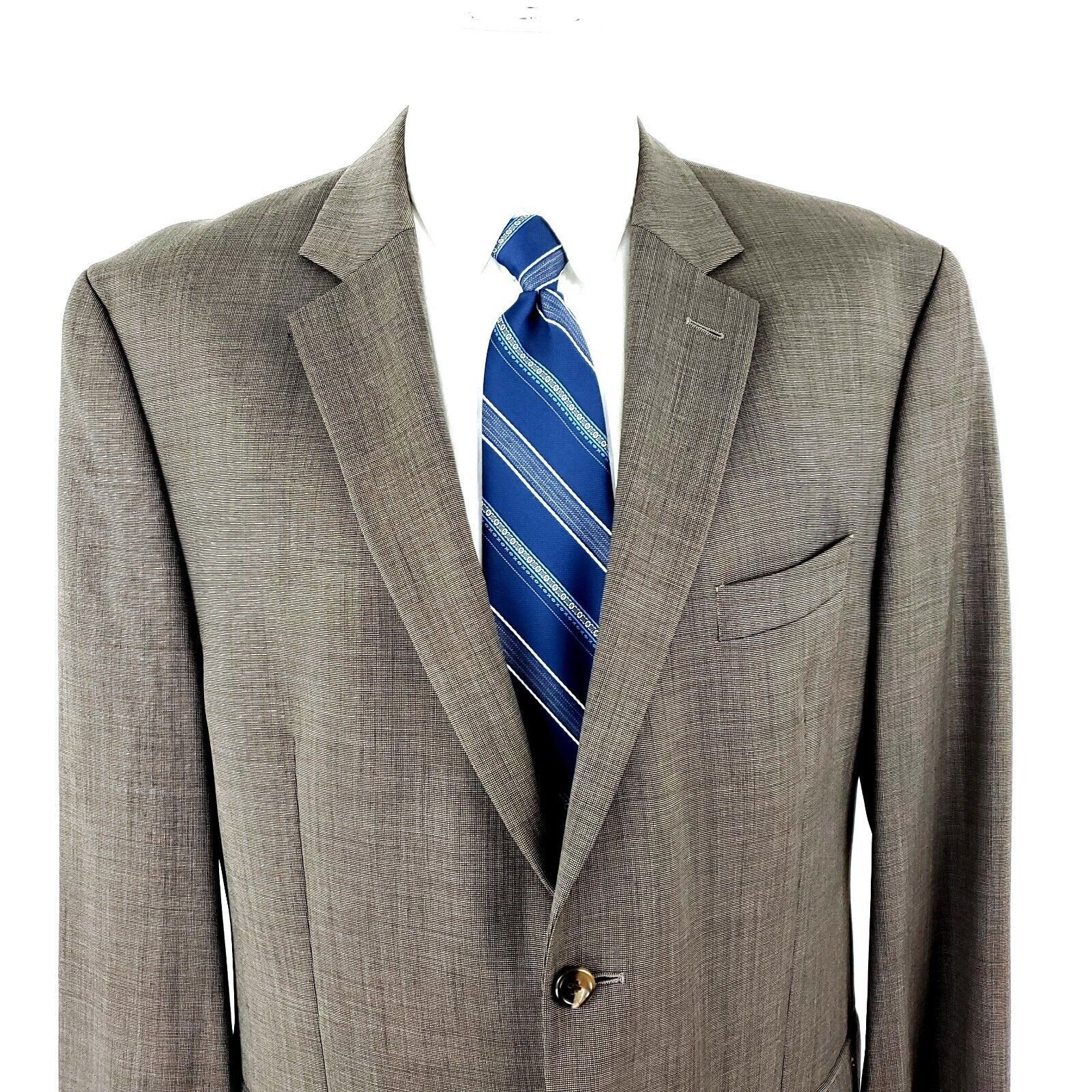 Joseph Abboud Joe Joseph Abboud Wool 2 Button Blazer 42R Beige Nailshead J Size 42R - 1 Thumbnail