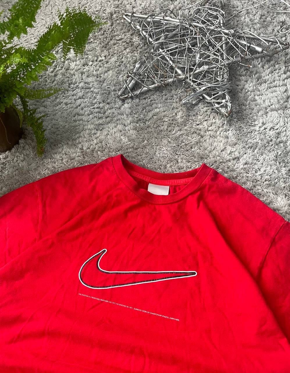 Nike × Vintage 00s Nike T-Shirt Streetwear Vintage Rare Big Logo Swoosh Size US XL / EU 56 / 4 - 3 Thumbnail