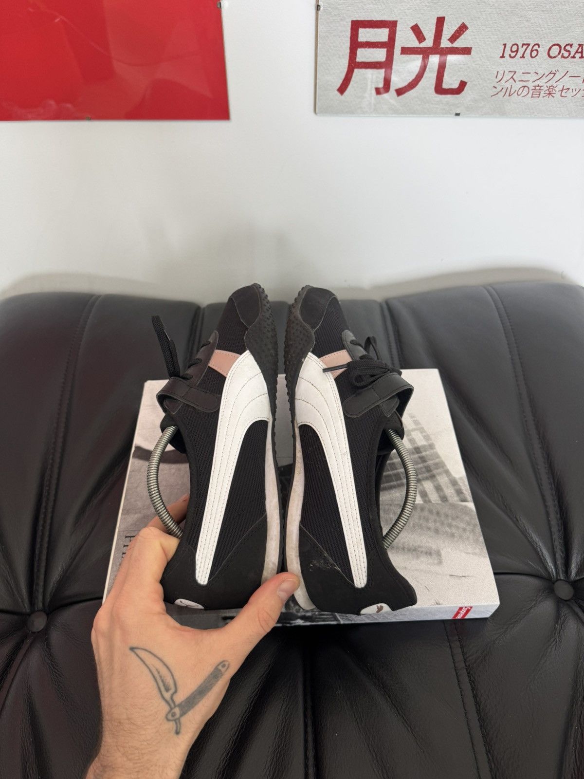 Puma Puma Speed Cat Hype Low Shoes Black Light Pink Vintage Y2k Size US 10.5 / IT 40.5 - 6 Thumbnail
