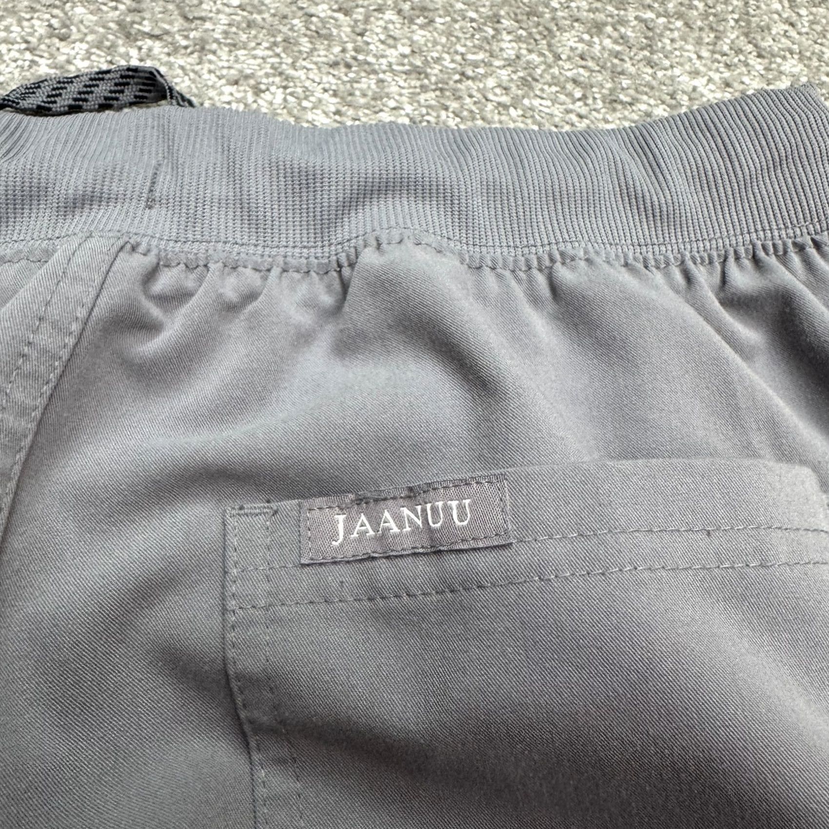 Vintage Jaanu Cargo Jogger Scrub Pants Womens Medium Short Gray Drawstring Medical Work Size 32" / US 10 / IT 46 - 7 Thumbnail