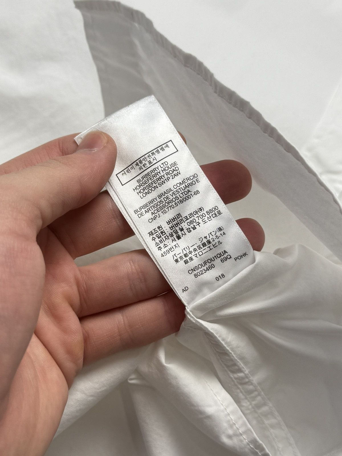 Burberry Burberry White Button Up Shirt Size US L / EU 52-54 / 3 - 16 Thumbnail