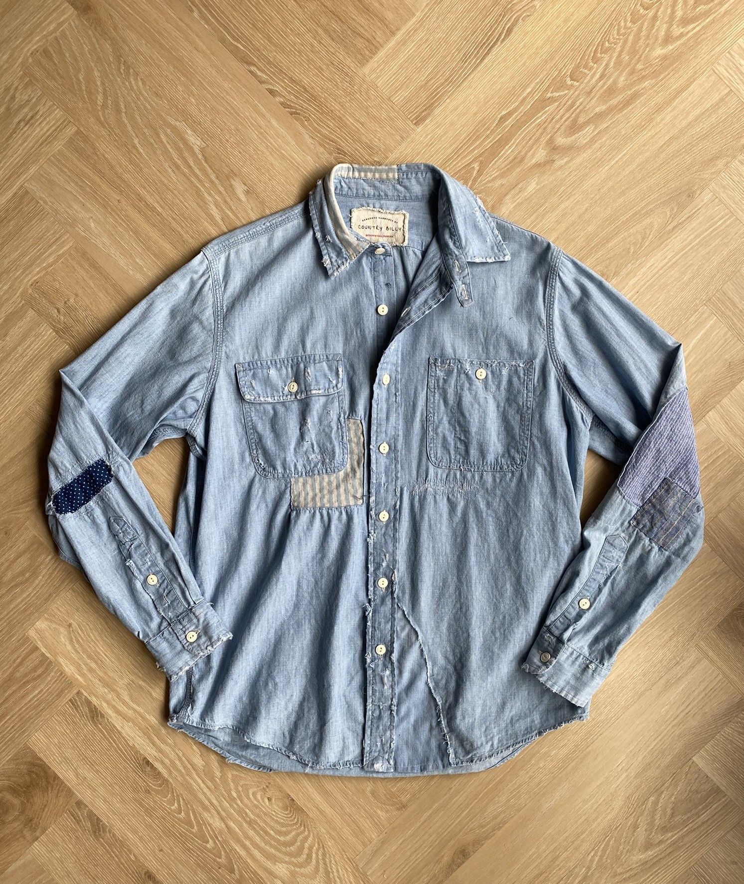 Kapital Worn-In Chambray Shirt Size US M / EU 48-50 / 2 - 2 Thumbnail