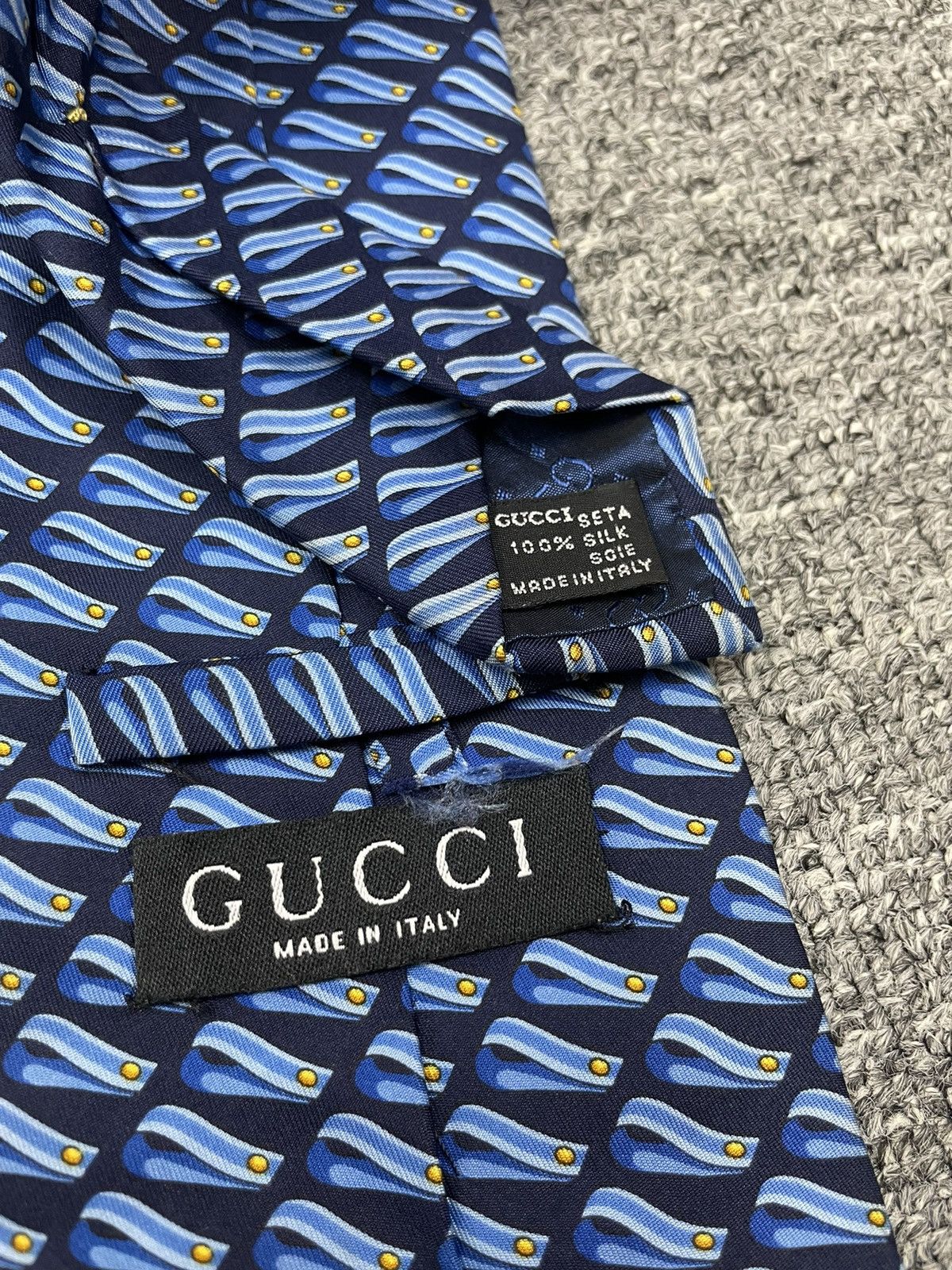 Gucci Vintage Gucci Silk Ties Made in Italy Size ONE SIZE - 4 Thumbnail