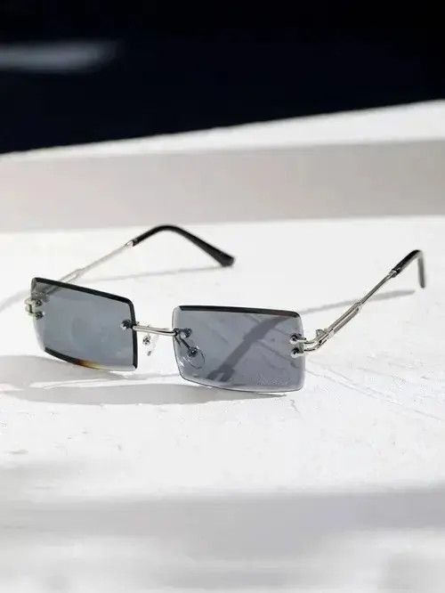Vintage Retro Punk Style Sunglasses Square Frame Fashion Size ONE SIZE - 3 Thumbnail