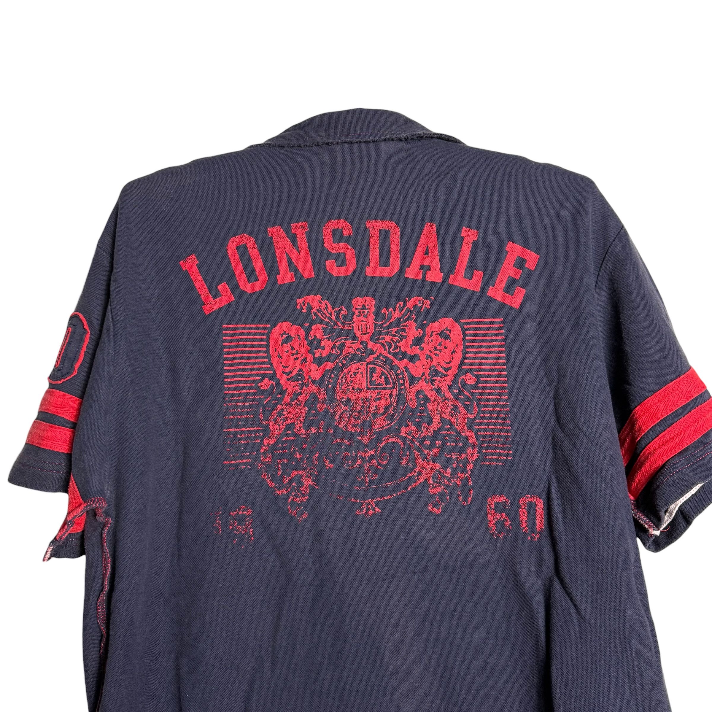 Lonsdale 🔥RARE🔥Vintage Lonsdale London Moyne Patches Polo Shirt Size US XL / EU 56 / 4 - 6 Thumbnail
