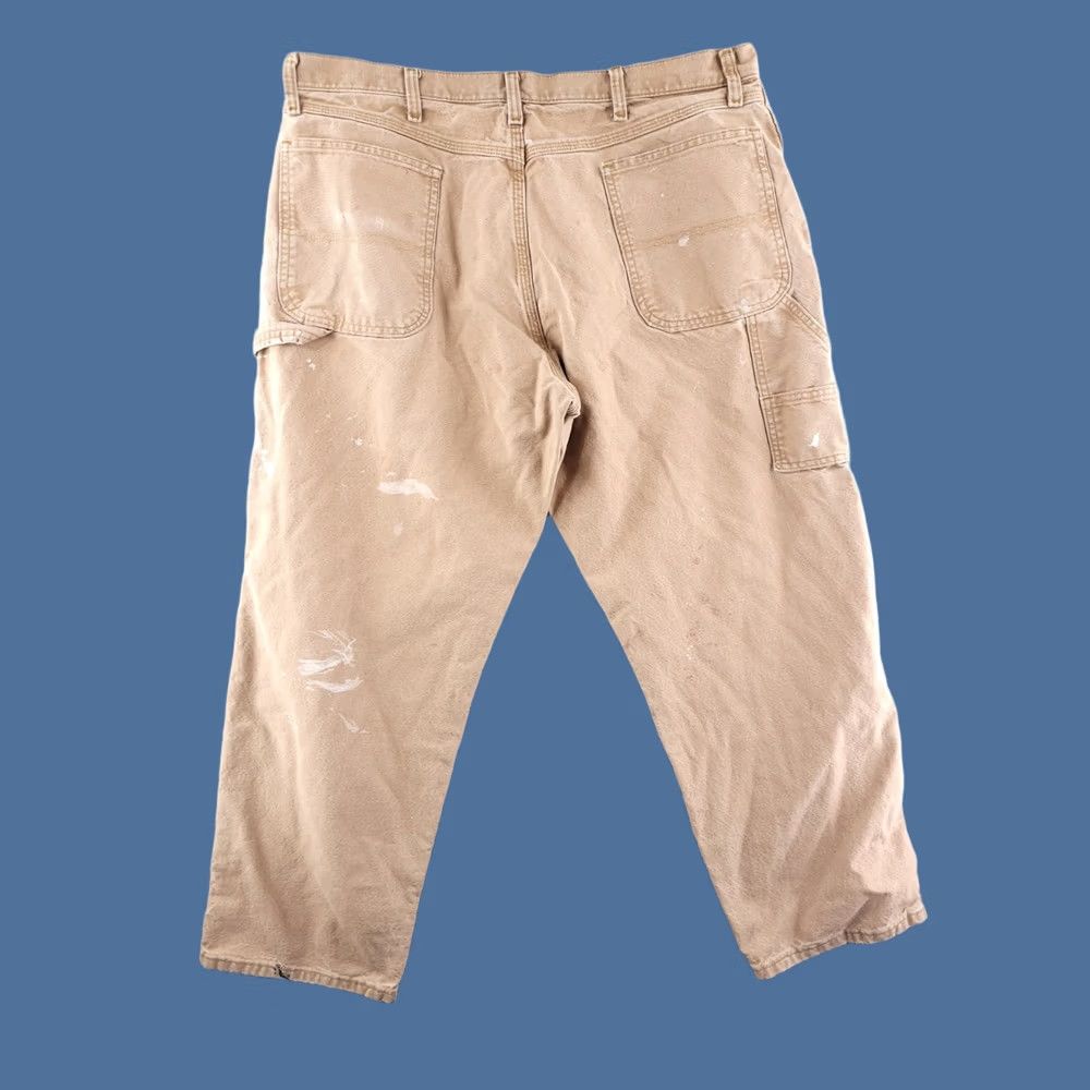 Wrangler Wrangler Rustic Brown Canvas Carpenter Pants Mens 38x29 Workwear Pants Size US 38 / EU 54 - 1 Thumbnail
