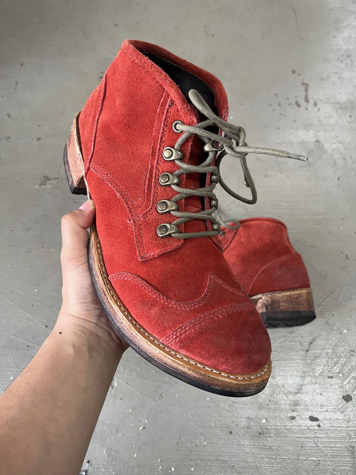 Dirk Bikkembergs WHOOP-DE-DOO SUEDE LEATHER WINGTIP BOOTS Size US 9 / EU 42 - 6 Thumbnail
