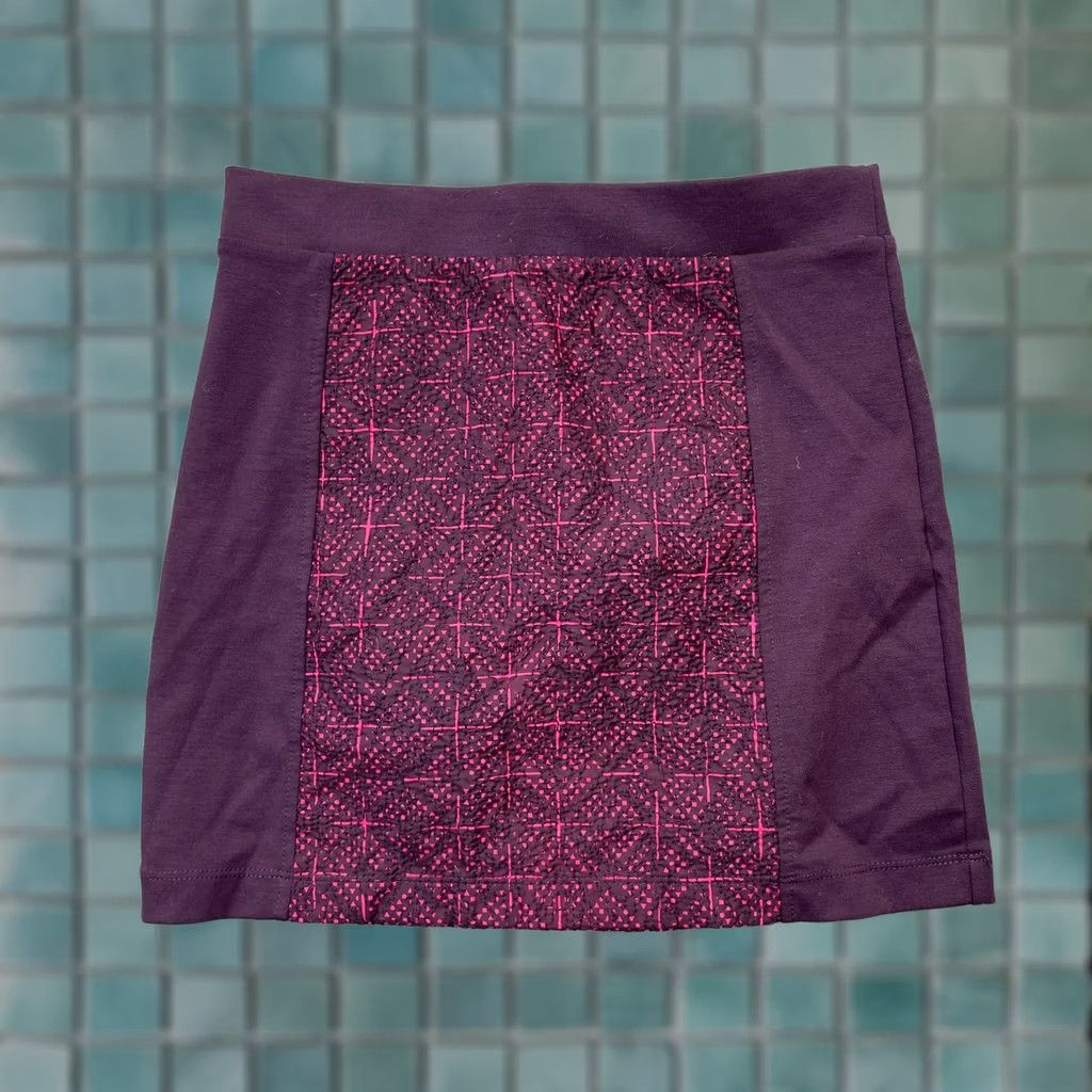 American Eagle Outfitters VINTAGE American Eagle Outfitters Skirts Womens 4 Purple Mini Geometric Lined Back Zip Size 27" / US 4 / IT 40 - 1 Thumbnail