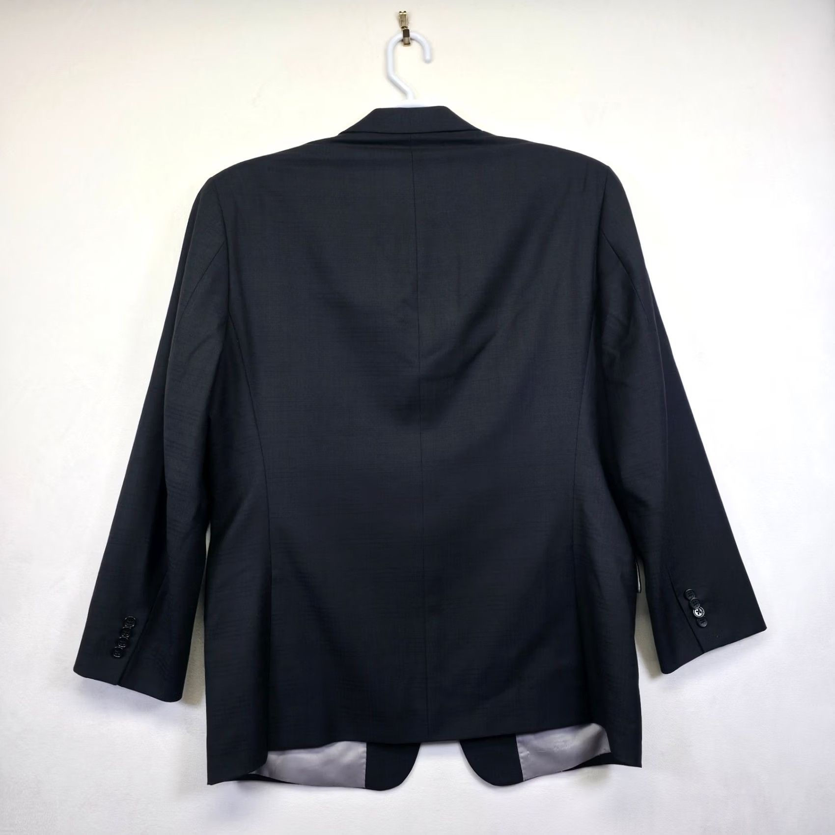 Vintage Michael Kors Blazer Mens 42R Black Wool Sport Coat Classic Formal Office Preppy Size 42R - 5 Thumbnail