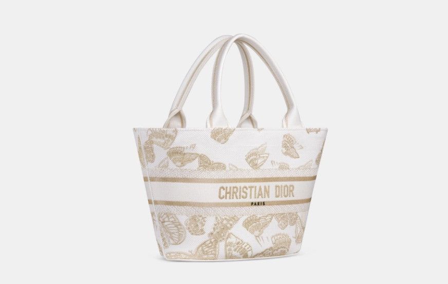 【日常に高級感をプラス】Dior★HAT BASKETハンドバッグ Dior o1w1db11224 Size: OS / Hat Basket Bag in White & Gold