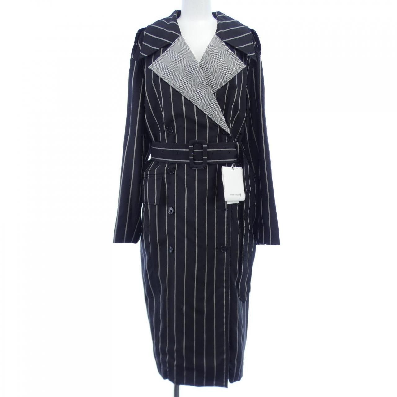 Other Other Mackintosh Sample Stripe Belted Coat Others Outerwear DUTY FREE for USA Size ONE SIZE - 1 Thumbnail