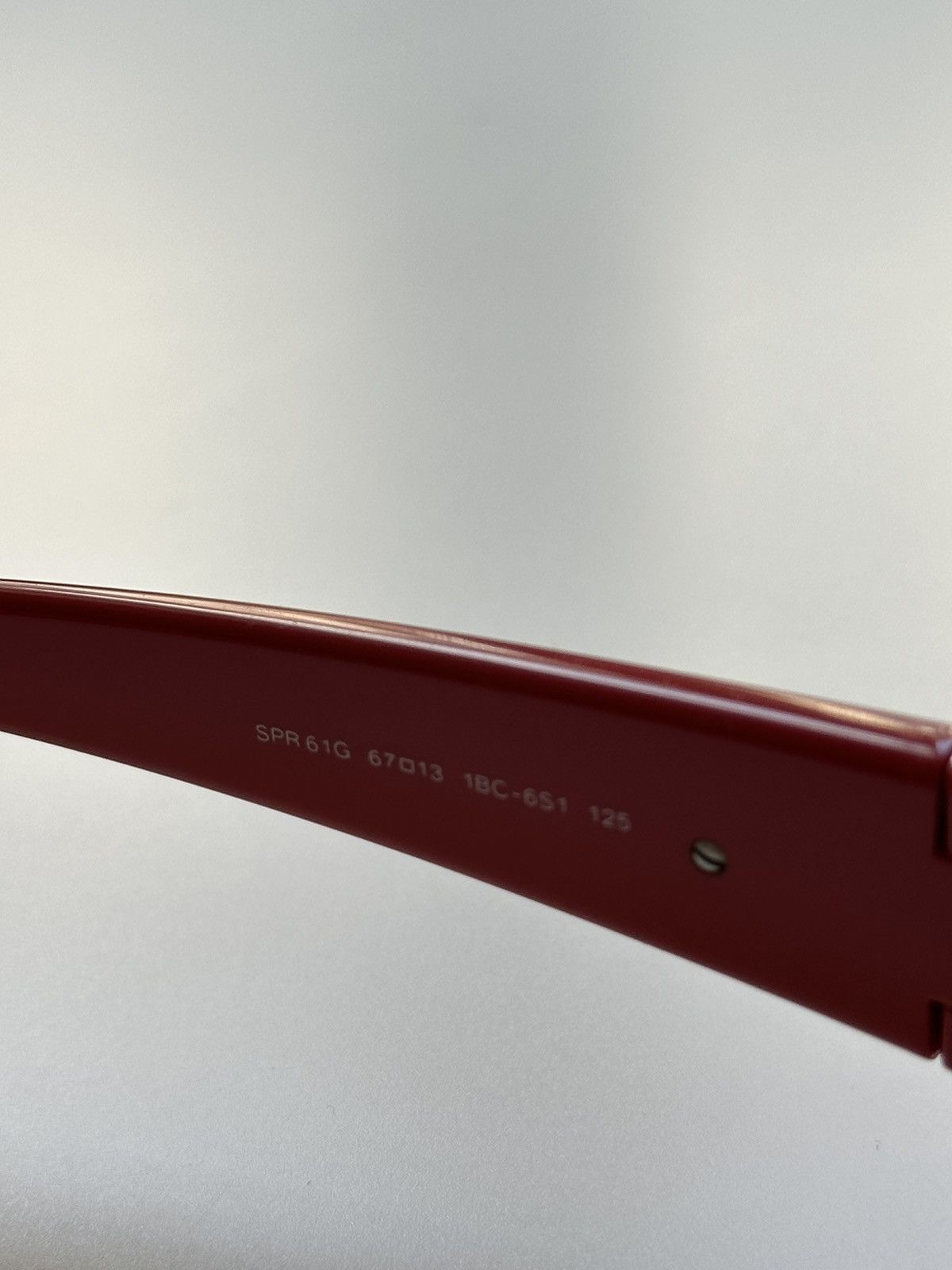 Prada Prada Vintage men’s 2010 Gunmetal Red Grey Mask Sunglasses Size ONE SIZE - 8 Thumbnail