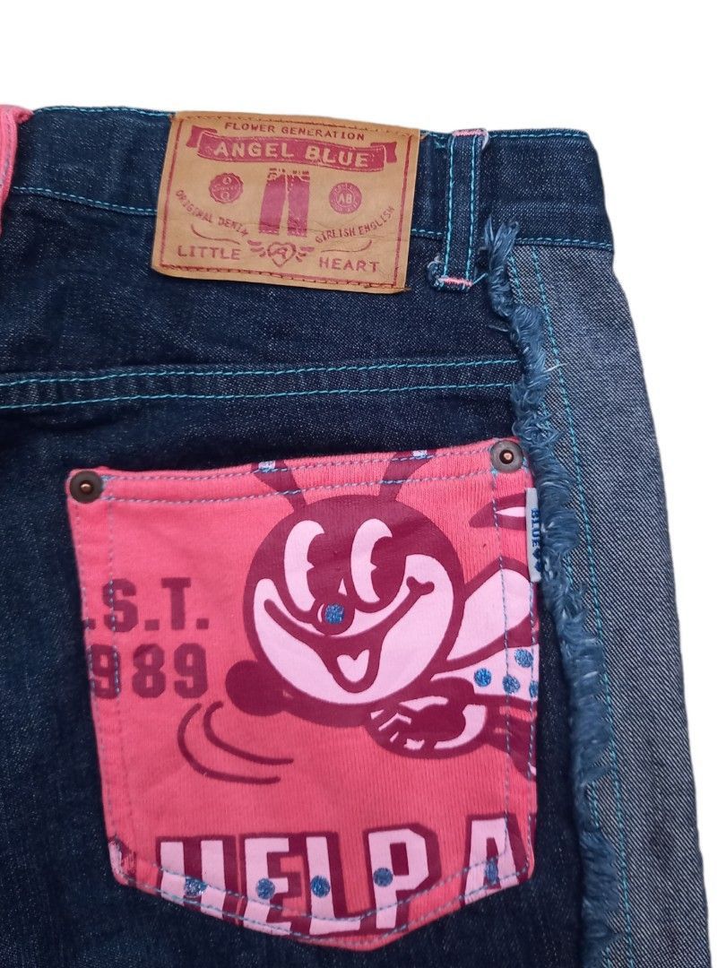 Angel Blue × Japanese Brand Angel Blue Little Heart Flare Jeans Size 29" - 5 Thumbnail