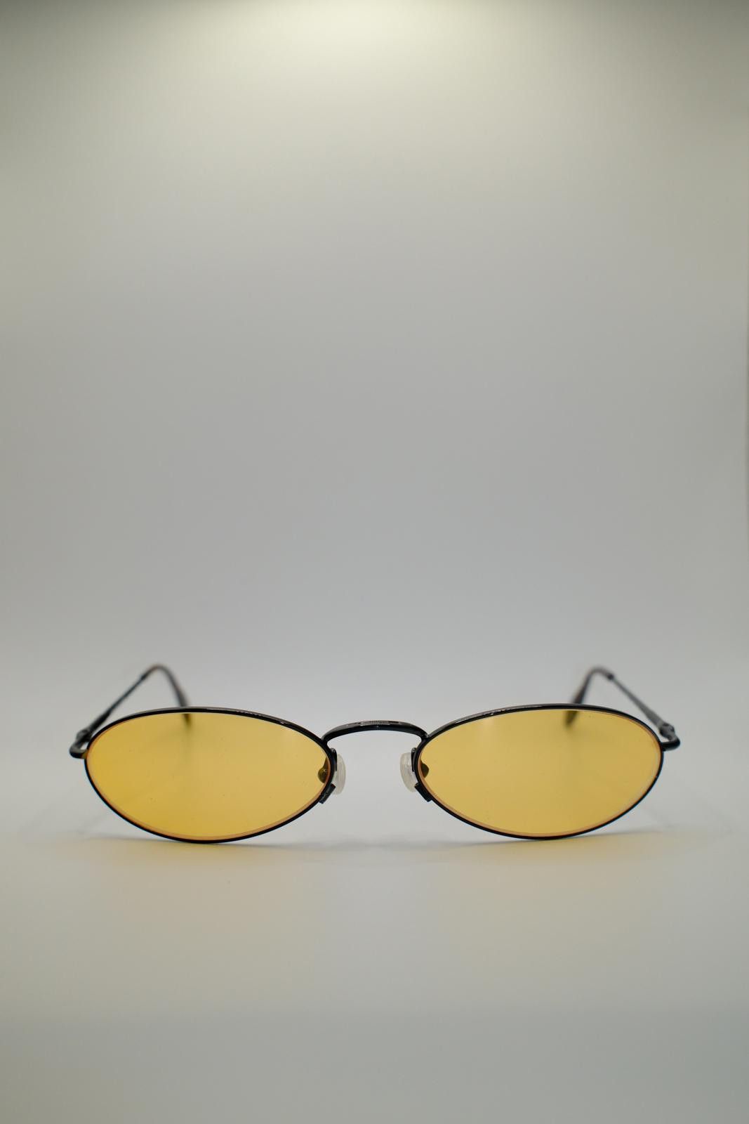 Katharine Hamnett London 90s Katharine Hamnett Oval Frame Yellow Tint Sunglass Size ONE SIZE - 1 Thumbnail
