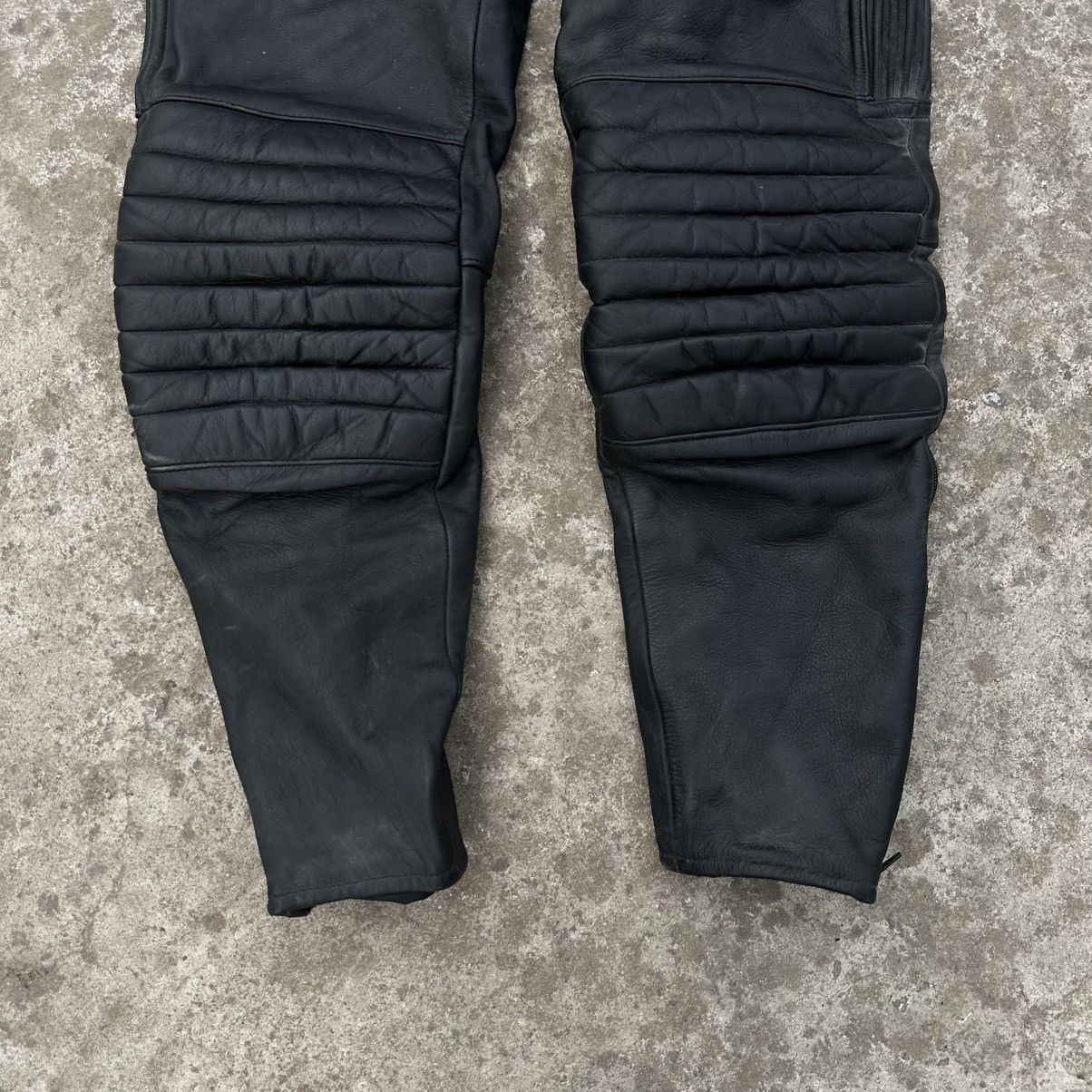 20471120 × Grunt Style Vintage Japanese Style Moto Leather Pants Size 50 90s Racing Size US 31 - 3 Thumbnail