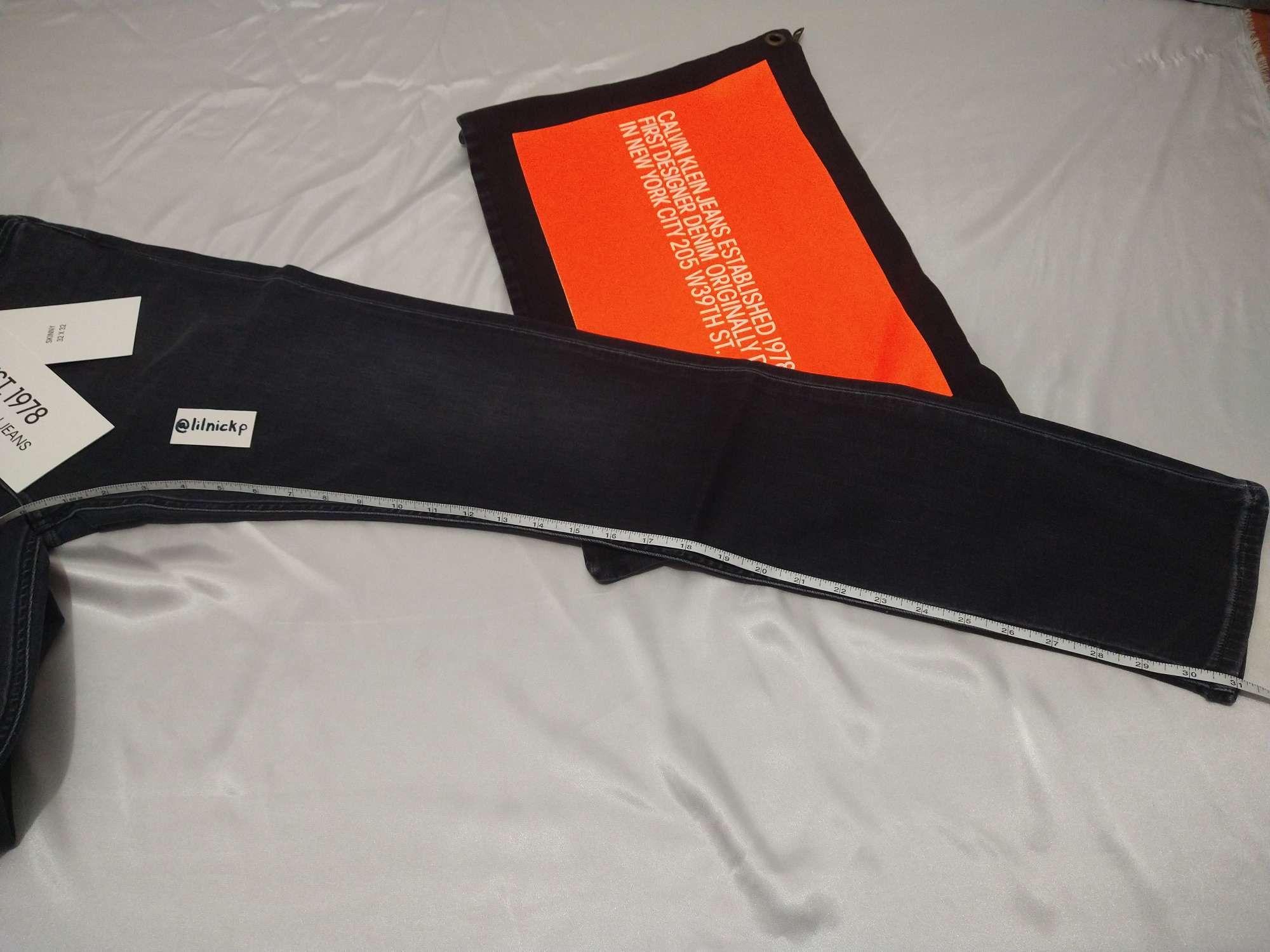 Calvin Klein 205W39NYC EST. 1978 Skinny Leg Comet Grey Jeans Size US 32 / EU 48 - 6 Thumbnail
