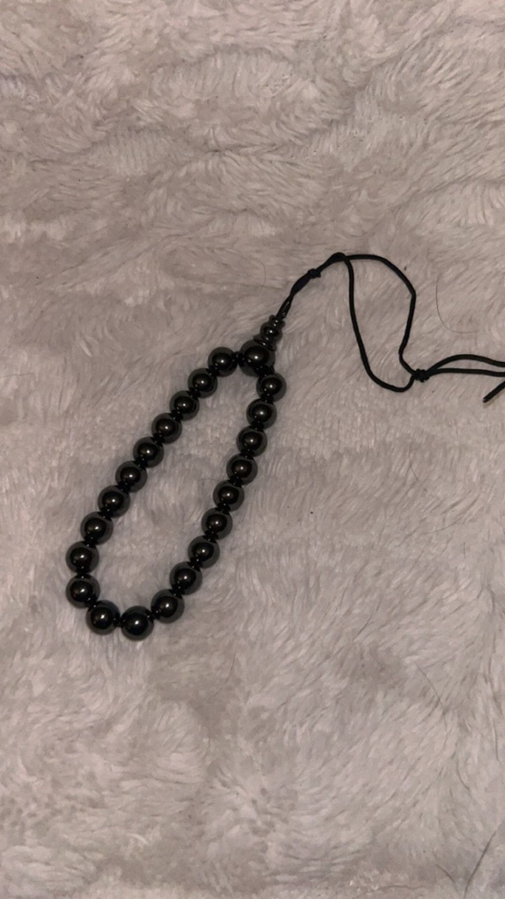 The Unbranded Brand Beaded Bracelet One Size Black stay cold to the touch Size ONE SIZE - 1 Thumbnail