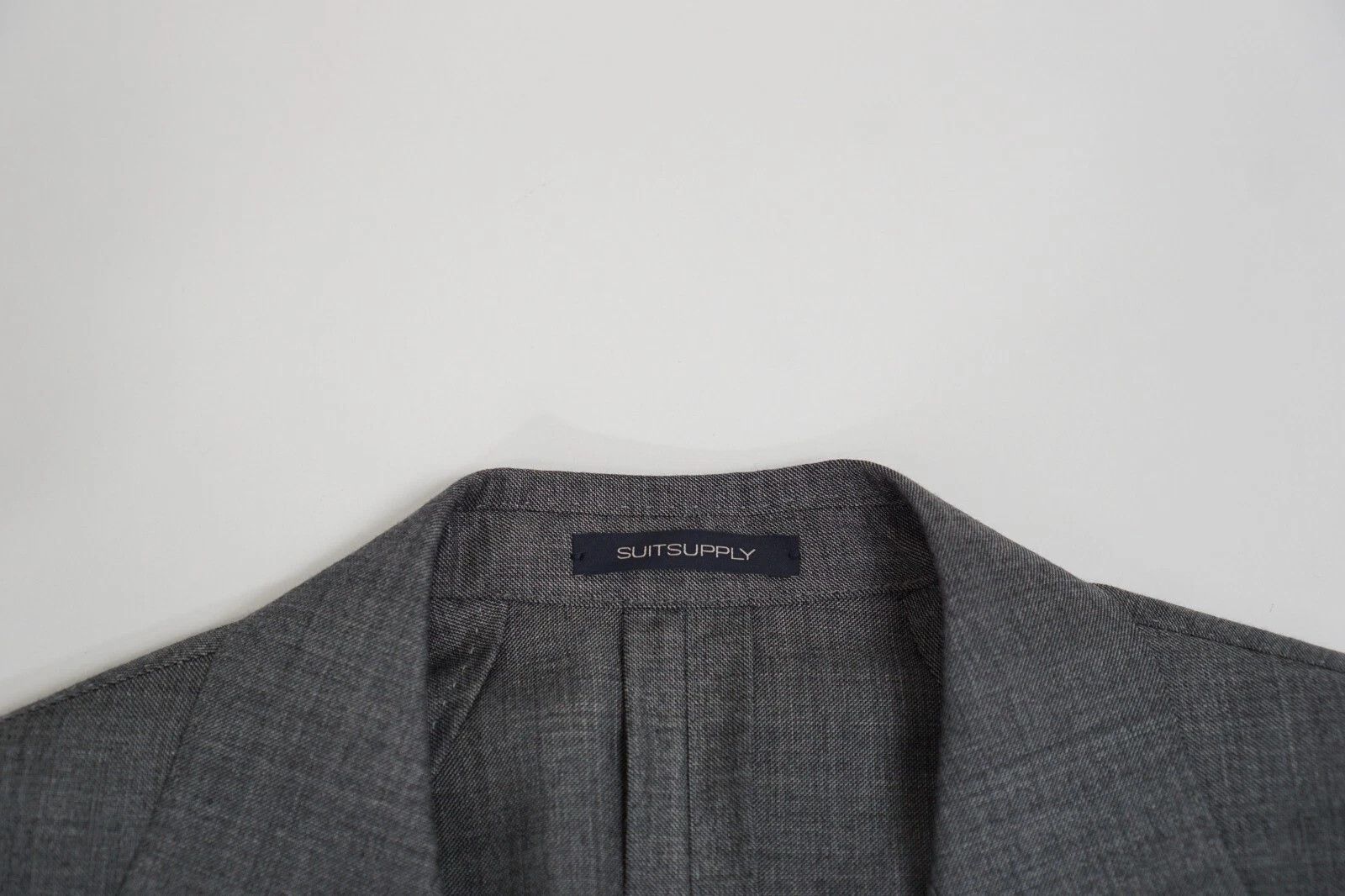 Suitsupply Men Suitsupply Blazer La Spalla Grey Wool Peak 24 UK/US38S Size 38S - 3 Thumbnail