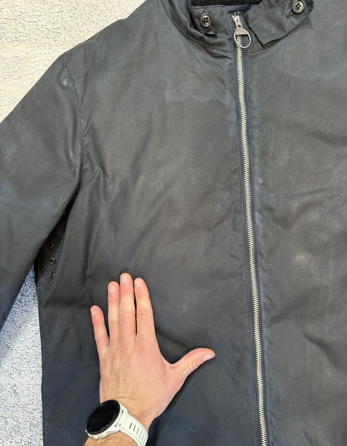 Barbour Barbour Barnby Wax Jacket Men M Black Waxed Cotton Coat Logo Size US M / EU 48-50 / 2 - 25 Thumbnail
