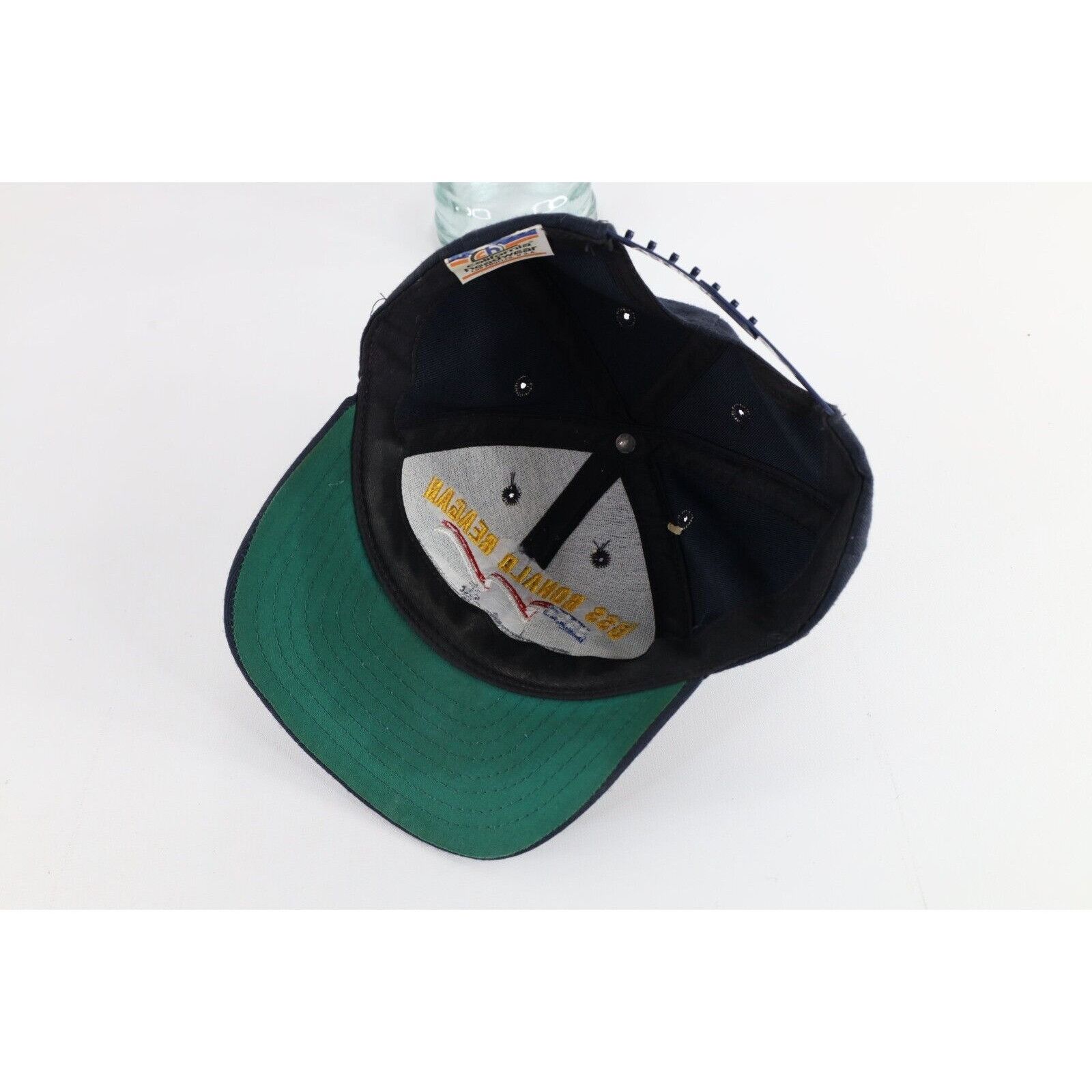 Vintage Vintage 90s Spell Out USS Ronald Reagan CVN 76 Ship Hat Size ONE SIZE - 8 Thumbnail