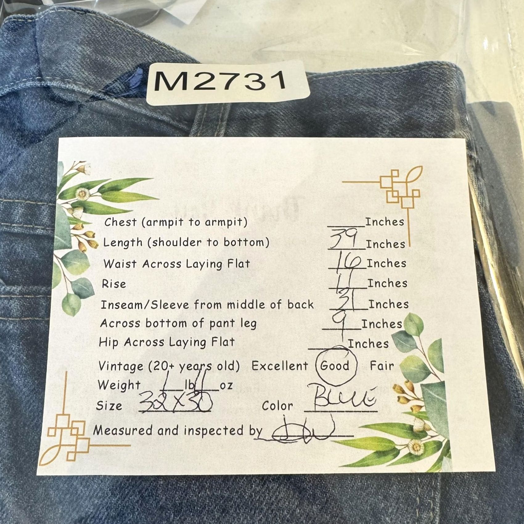 Dickies Dickies Jeans Mens 32x30 Blue Straight Fit Denim Workwear Cotton Mid Rise Regular Modern USA Theme Mens Size US 32 / EU 48 - 7 Thumbnail