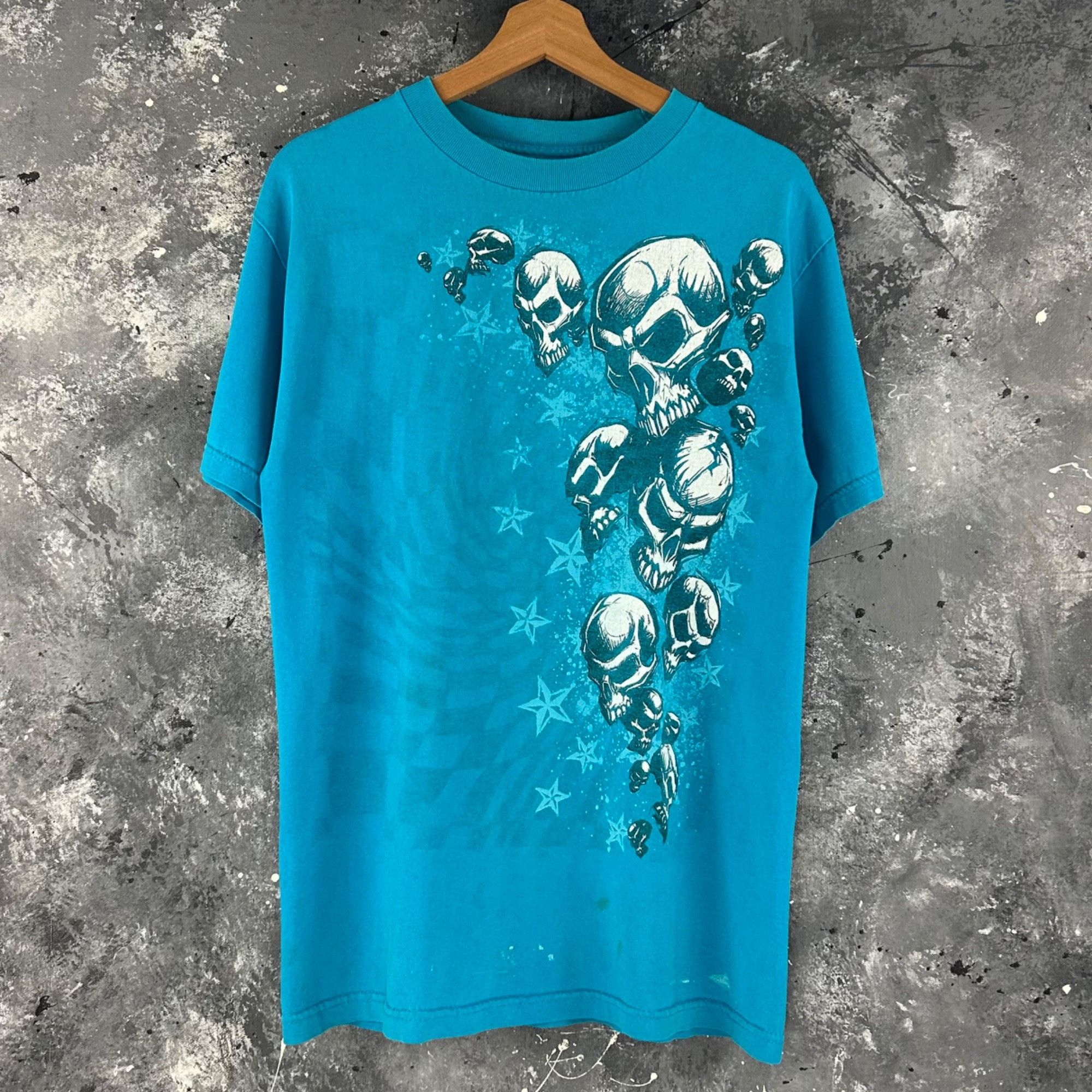 Vintage Vintage Y2K Skull grunge shirt Size US M / EU 48-50 / 2 - 1 Thumbnail