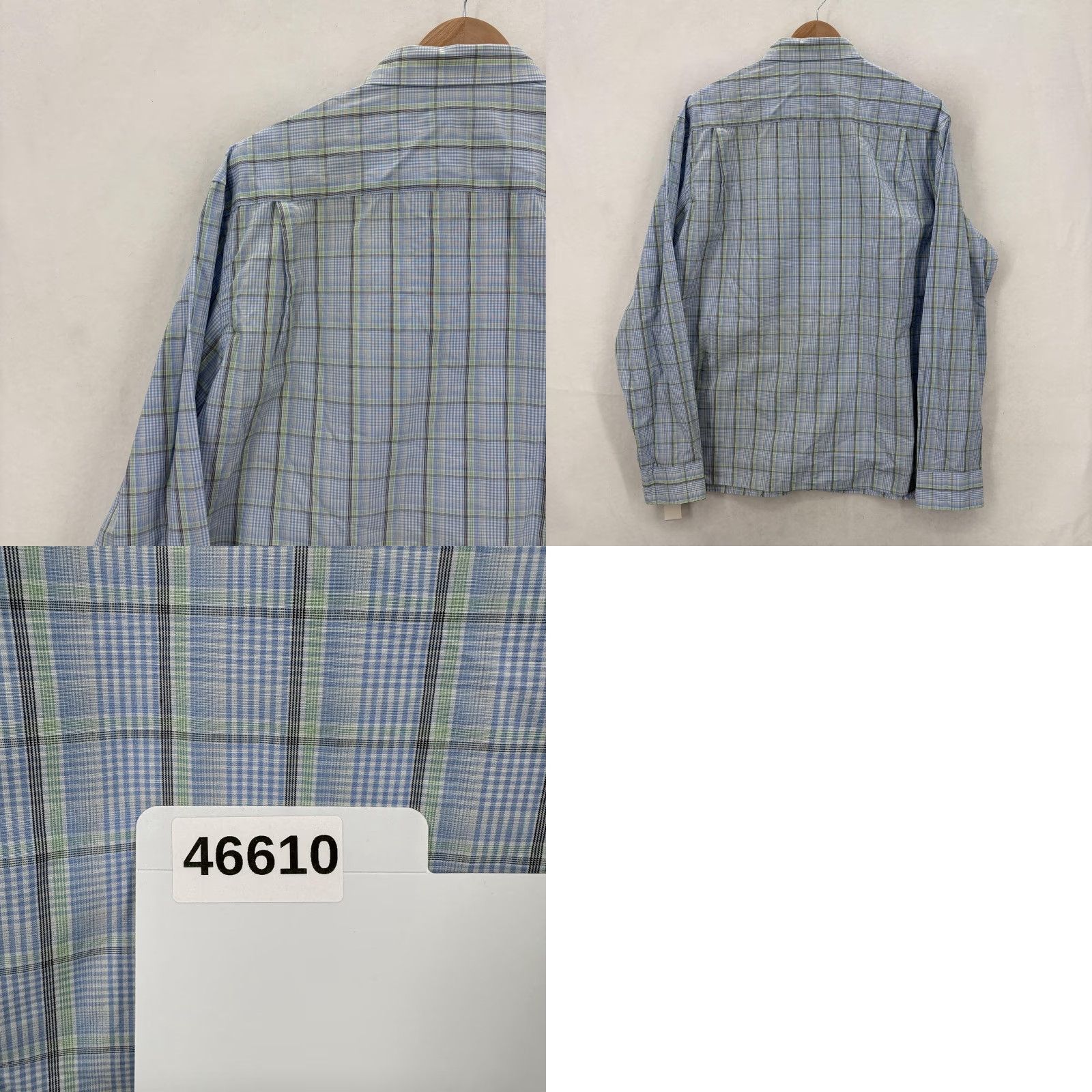 Van Heusen Van Heusen Shirt XL Blue Plaid Slim Long Sleeve Easy Care NWT Never Tuck Button-Up Mens Size US XL / EU 56 / 4 - 9 Thumbnail
