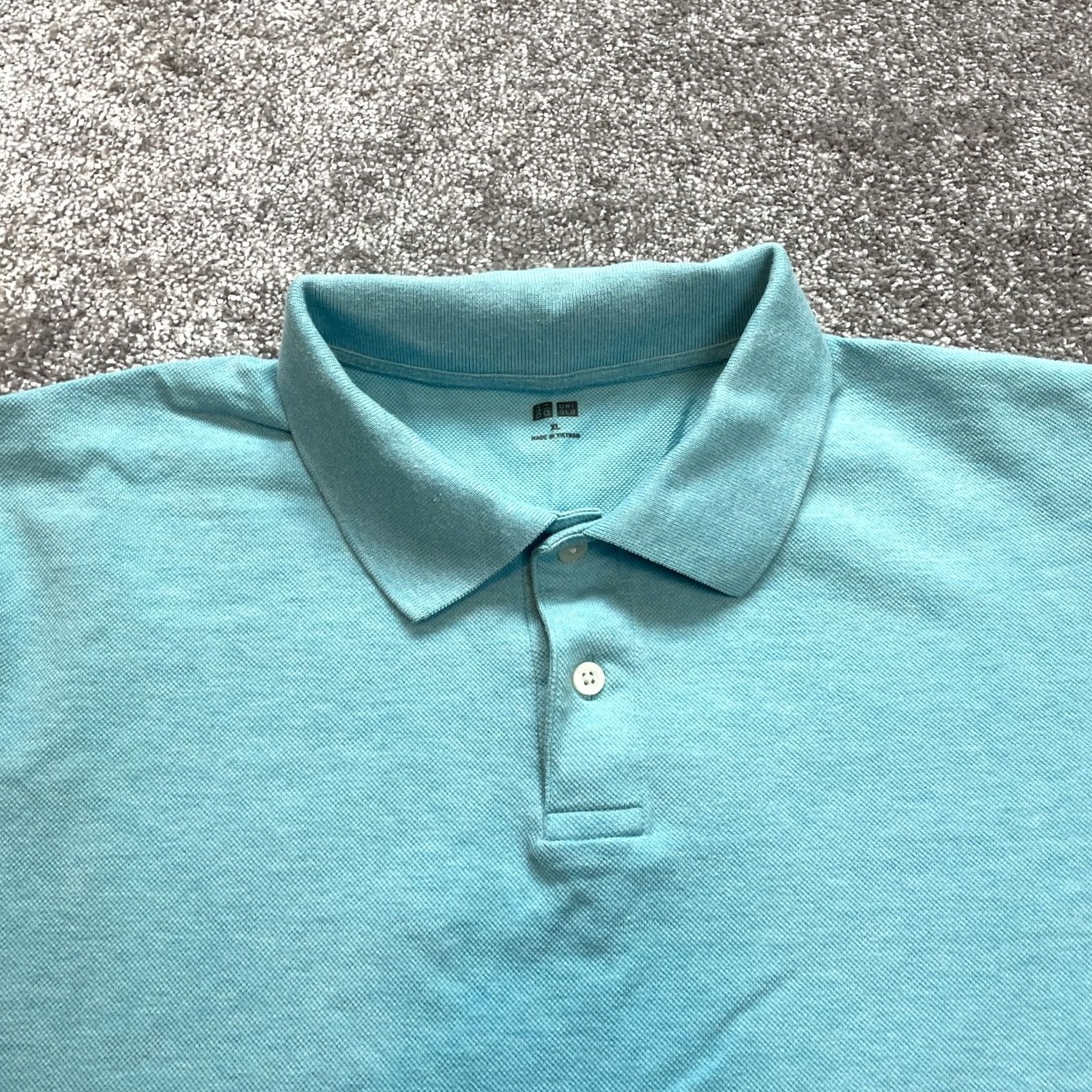Uniqlo VINTAGE Uniqlo Polo Shirt Mens XL Light Blue Preppy Golf Rugby Collared Cotton Solid Size US XL / EU 56 / 4 - 2 Thumbnail
